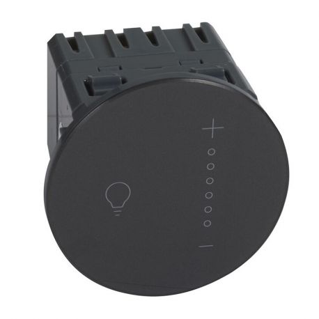 Variateur Céliane Surface -Tactile - Avec neutre - 300W - Graphite