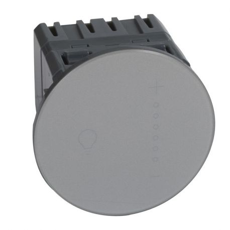 Variateur Céliane Surface -Tactile - Avec neutre - 300W - Titane