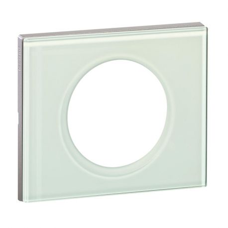 Plaque Céliane - Verre kaolin - Unique