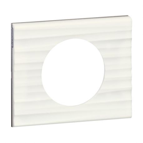 Plaque de finition Céliane Matières - Corian® Cannelé - 1 poste