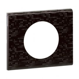 Plaque Céliane Cuir Pixel -1 poste