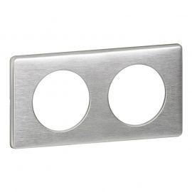 Plaque anodisée Céliane - Aluminium - Double horizontale / verticale 71mm