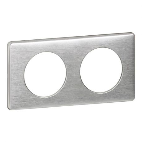 Plaque anodisée Céliane - Aluminium - Double horizontale / verticale 71mm
