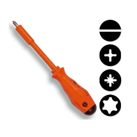 Tournevis porte-embout isolé 1000V avec 11 embouts