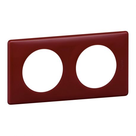Plaque de finition pour appareillage Céliane - Bordeaux - 2 postes