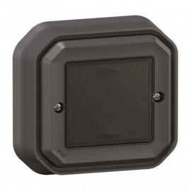 Commande ON OFF Self-e Plexo with Netatmo Legrand - Sans fil et sans pile - IP55 - Anthracite - Complet