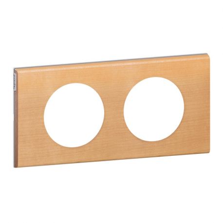 Plaque boisée Céliane - Erable - Double horizontale / verticale 71mm