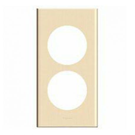 Plaque boisée Céliane - Erable - Double verticale 57mm