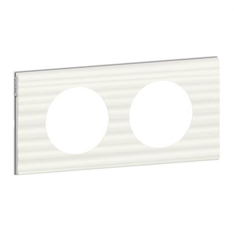 Plaque de finition Céliane Matières - Corian® Cannelé - 2 postes