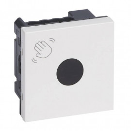 Interrupteur sans contact Mosaic Legrand - Pour commande de porte - Blanc antimicrobien