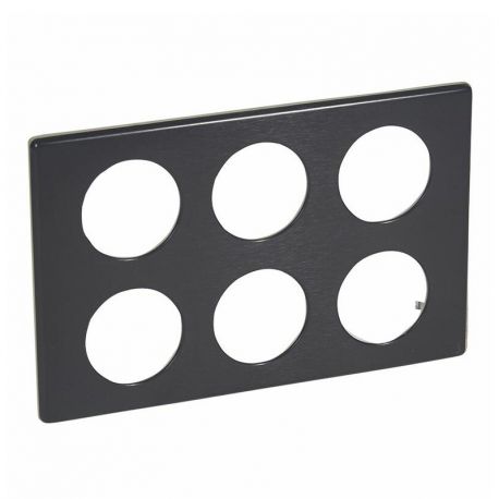 Plaque Céliane Carbone - 2x3 postes