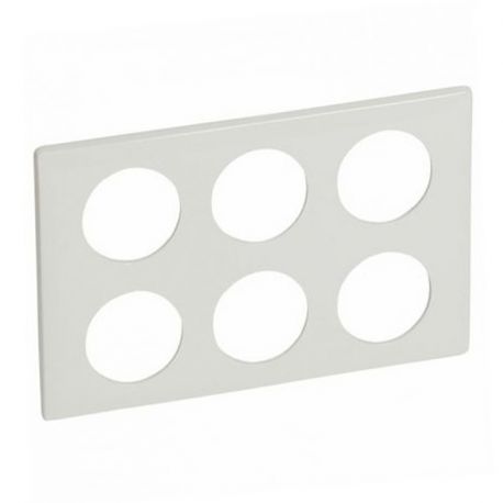 Plaque neutre Céliane - Blanc - 2 x 3 postes