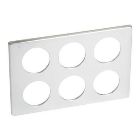 Plaque métal Céliane - Aluminium - 2 x 3 postes