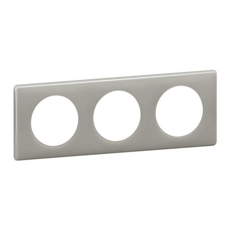 Plaque Céliane - 3 postes - Memories - Gris perle