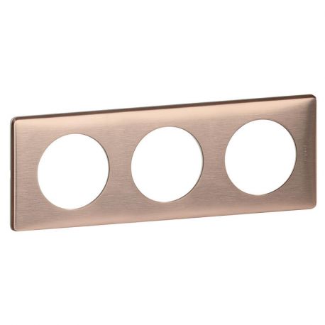 LEGRAND 069281 Plaque Céliane-1 poste-cuir camel