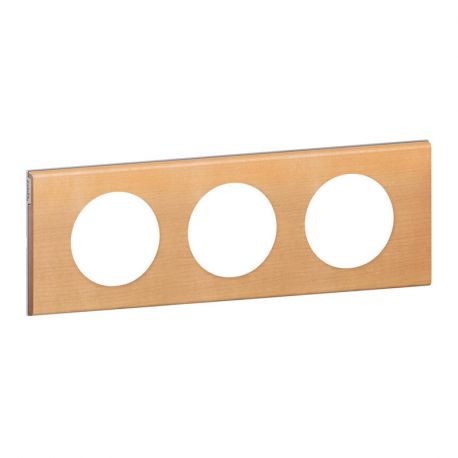 Plaque boisée Céliane - Erable - Triple horizontale / verticale 71mm