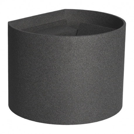 Applique bidirectionnelle ronde LED Arlux - Série Spezia - 10W - 3000K - IP44 - Anthracite