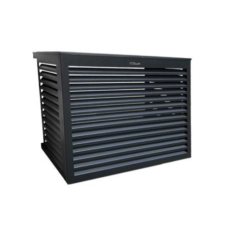 Cache clim et pompe à chaleur - Taille S - Anthracite - Decoclim