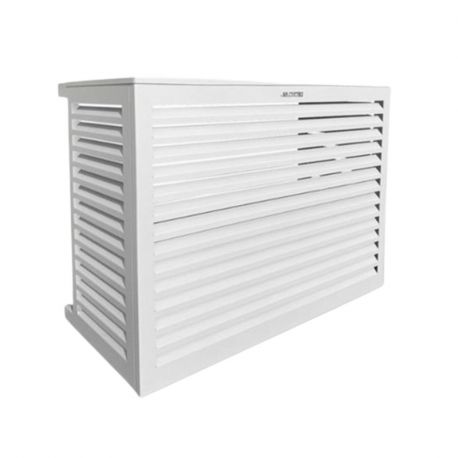 Cache clim et pompe à chaleur - Taille M - Alu - Blanc - Decoclim