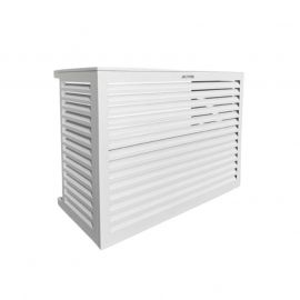 Cache clim et pompe à chaleur - Taille S - Alu - Blanc - Decoclim