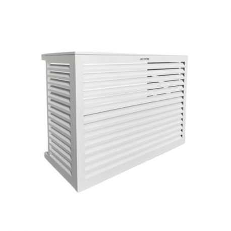 Cache clim et pompe à chaleur - Taille S - Alu - Blanc - Decoclim