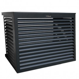 Cache clim et pompe à chaleur - Taille XL - Anthracite - Decoclim