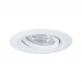 Spot encastré orientable Nova Mini Plus avec LED COIN EasyDim Paulmann - 4.2W - 2700K - Blanc dépoli