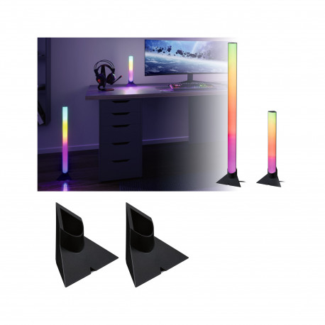 Kit Lightbar Base x2 vertical noir/alu/syn