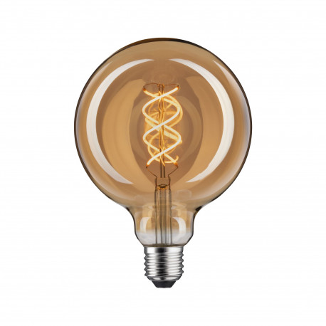 LED Globe125 fil 230lm E27 1800K grd doré 4W spiral