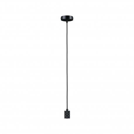 Suspension Neordic Tilla Paulmann - E27 - 60W max - 230V - Noir graphite