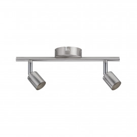 Spot orientable 2 flammes Carolina Paulmann - 2x10W max - GU10 - Nickel mat - Sans ampoule