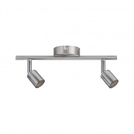 Spot orientable 2 flammes Carolina Paulmann - 2x10W max - GU10 - Nickel mat - Sans ampoule