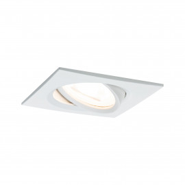 Spot encastré orientable Nova LED Coin Paulmann - Carré - 6W - 2700K - 230V - Blanc - Dimmable 3 niveaux