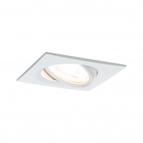 Spot encastré orientable Nova LED Coin Paulmann - Carré - 6W - 2700K - 230V - Blanc - Dimmable 3 niveaux