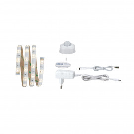 Kit complet Strip YourLED avec détecteur PIR Paulmann - 1m - 3W - 3000K - 12 Vdc - Gainé