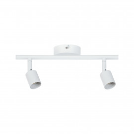 Spot orientable 2 flammes Carolina Paulmann - 2x10W max - GU10 - Blanc dépoli - Sans ampoule