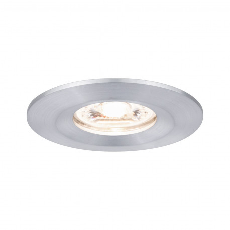 Spot encastré LED fixe Nova Mini Paulmann - 4W - IP44 - 2700K - Alu tourné