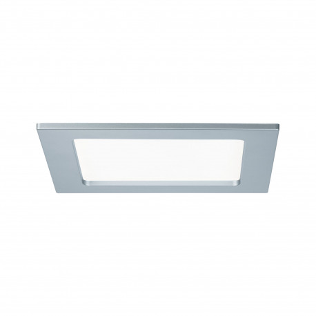 Panneau LED encastré Quality Panel Paulmann - Carré - 12W - 4000K - 165x165mm - IP44 - Chrome