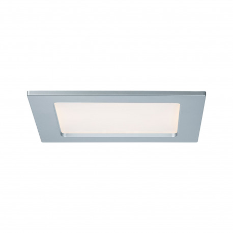 Panneau LED encastré Quality Panel Paulmann - Carré - 12W - 2700K - 165x165mm - IP44 - Chrome