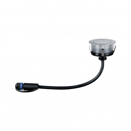 Spot encastré Plug & Shine Floor Paulmann - IP67 - 2200K - 3x2W - Argent