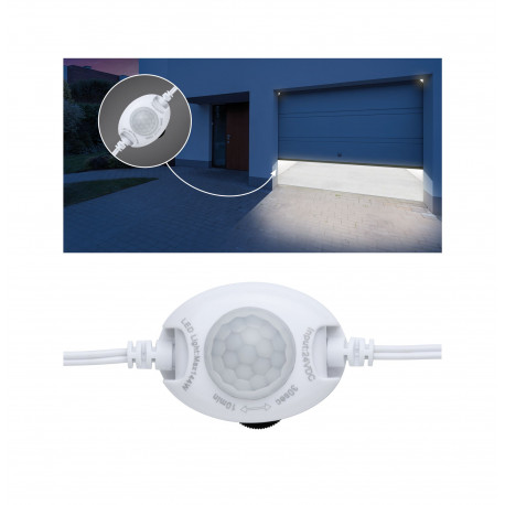 Night PIR Sensor Function MaxLED 24V DC max 144W Blanc plastique