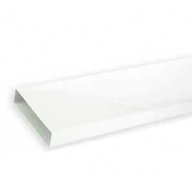 Conduit PVC rigide rectangulaire TPR 125 - Conduit extra-plat 55 x 220mm - Longueur 3m
