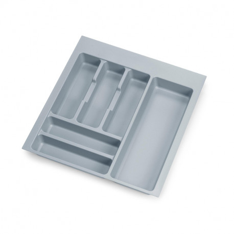 Range-couverts pour tiroirs Optima Universal Emuca - Module 500 mm - Plastique - Gris