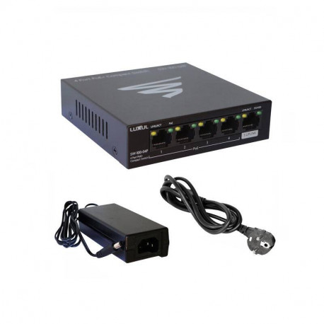 Switch Gigabit PoE Legrand - 5 ports - 4 sorties PoE+