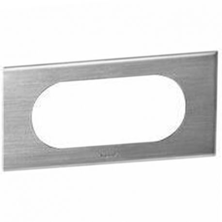 Plaque métallique Céliane - Inox brossé - 4/5 modules