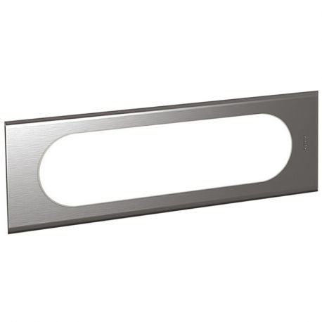 Plaque Céliane finition Verre Onyx Noir - 4 postes - particulier