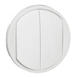 Enjoliveur Céliane pour double va-et-vient / poussoir - Blanc