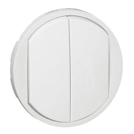 Enjoliveur Céliane pour double va-et-vient / poussoir - Blanc
