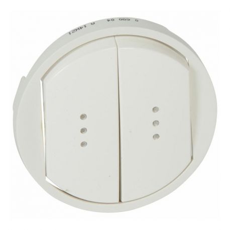 Enjoliveur Céliane double lumineux - Blanc