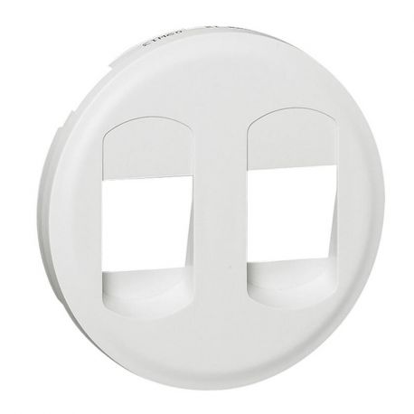 Enjoliveur Céliane - prise HP double - blanc